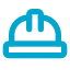 Site inspection hard hat icon